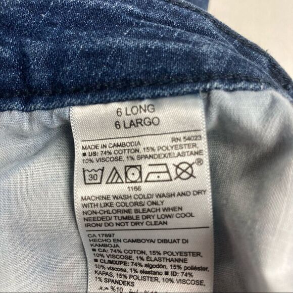 OLD NAVY, Super Skinny Mid-Rise Women’s Jeans Size 6 Long Dark Wash - Picture 5 of 6